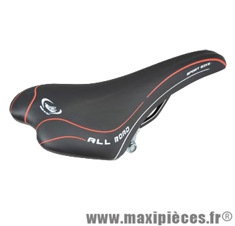 Selle route/VTT monte grappa 1322 all road noir/rouge - Accessoire Vélo Pas Cher