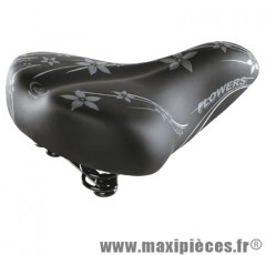 Selle loisir monte grappa 061 happy flowers femme noir - Accessoire Vélo Pas Cher