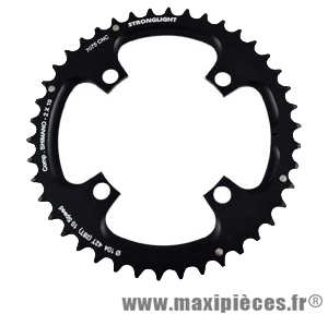 Plateau 42 dents VTT double diamètre 104 extérieur noir 4 branches strong 10v marque Shimano - Matériel pour Vélo