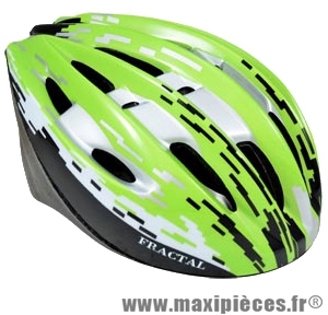 Casque VTT fractal vert/blanc/noir avec réglage occipital 54/58 marque Headgy - Casque Vélo