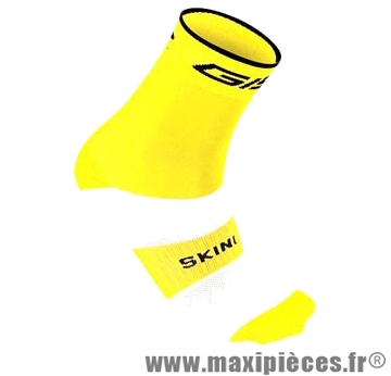 Socquette coton jaune fluo hauteur 18cm 45/48 (paire) marque GIST - Casque Vélo pour cycliste