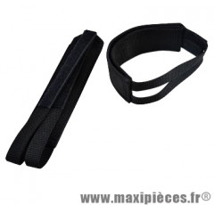 Courroie cale pied large spécial fat/VTT nylon noir velcro (paire) marque Atoo - Matériel pour Vélo