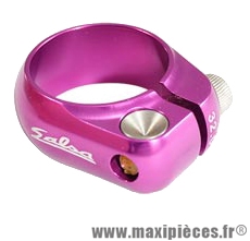 Collier tige de selle BMX d30.0 mm violet alu cnc + serrage rapide marque Salsa - Pièce Vélo