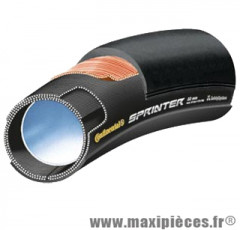 Boyau 700x25 sprinter noir/noir (25-622) marque Continental - Accessoire Vélo