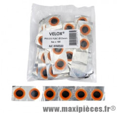 Nécessaire rep/rustine ronde d15mm (sachet 100 pièces) marque Vélox