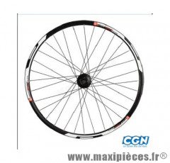 Roue VTT 26 pouces (paire) cross disc mx m475 disque hg 8/9v. noire rayons noirs 32t - Accessoire Vélo Pas Cher