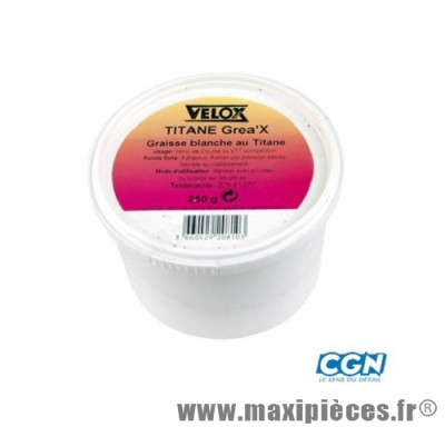 Graisse blanche titane (pot 250gr) marque Vélox