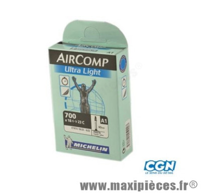 Chambre à air de route 700x18/23 vp a1 ultralight (28-4m) valve 60mm marque Michelin - Pièce Vélo