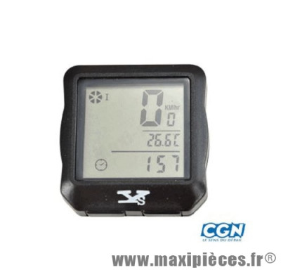 Compteur vélo sans fil 21 fcts noir marque Atoo - Matériel pour Vélo
