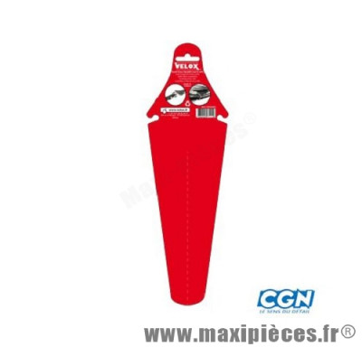 Garde boue route/fixie arrière rouge clipsable sous la selle marque Vélox
