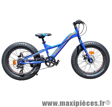 Vélo pour enfant 24 VTT fat bike pitbull orange disc tx35 7v marque Carratt - Vélo pour enfant complet