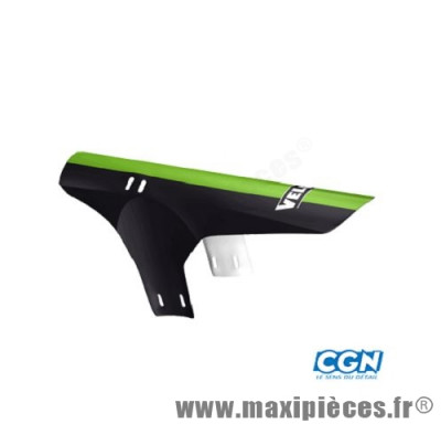 Garde boue VTT avant noir/vert fixation fourche marque Vélox