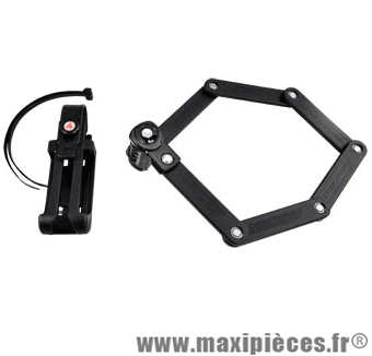 Antivol vélo pliable a code l 70cm fs200 noir avec support - Accessoires Vélo Trelock