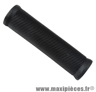 Poignée VTT caoutchouc lamelle noir 125mm (paire) - Matériel pour Vélo Atoo