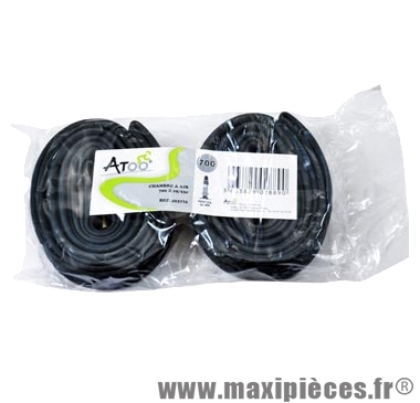 Chambre air route 700x20/23 vp valve 43mm (lot de 2) - Matériel pour Vélo Atoo