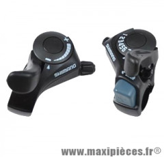 Manette VTT/VTC p.tournante 7 vitesses revoshift droite noir nexus 7 r7s31 - Matériel Vélo Shimano