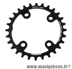 Plateau VTT mono diam 76 exter 28dts noir 4 branches alu 7075 (comp.1x11 xx1) - Pièces Vélo Stronglight