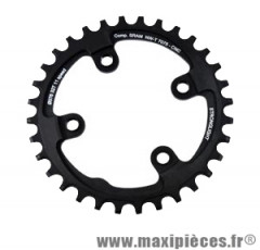 Plateau VTT mono diam 76 exter 32dts noir 4 branches alu 7075 (comp.1x11 xx1) - Pièces Vélo Stronglight