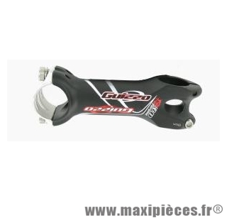 Potence Guizzo 3D forged l.120m angle +/-7 degrés cintre 31,8 mm pivot 11/8 noir-argent *Déstockage !''