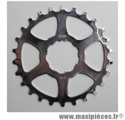 Pignon compatible 8/9 vitesses Shimano 26 dents position intermédiaire Miche