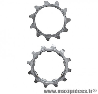 Pignon de départ 11 dents compatible Shimano 10 vitesses + pignon deuxième position 12 dents marque Miche