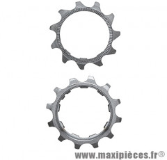 Pignon de départ 11 dents compatible Shimano 10 vitesses + pignon deuxième position 12 dents marque Miche