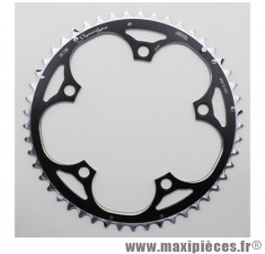 Plateau 49 dents route d.130 extérieur noir alu 9/10v. marque Miche - Pièce Vélo