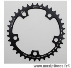 Plateau 36 dents route d.110 compact int noir alu (shimano et campagnolo) 9/10v. marque Miche - Pièce Vélo