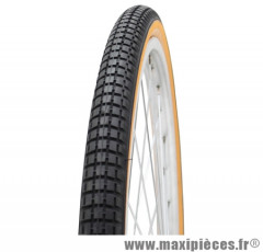 Pneu de vélo city 650 1/2 ballon s-193 noir/brun tr (26x1 5/8x1 2/2) (44-584) marque Deli Tire - Pièce Vélo