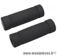 Poignée city mousse noir l120mm (paire) - Accessoire Vélo Pas Cher