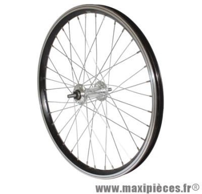 Roue remorque 20x1.75 alu mx alu axe de 9 noire marque Vélox - Pièce Vélo
