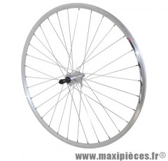 Roue route 700 élan arrière flyer argent moy alu rl 7/6v. 32t. marque Vélox - Pièce Vélo