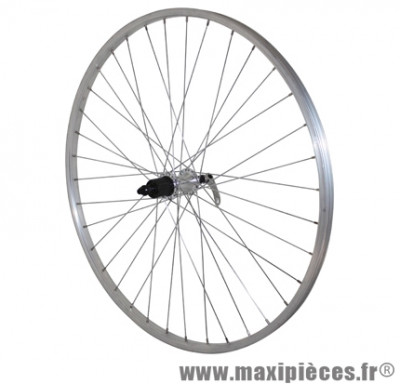 Roue VTC 700x35 arrière alu moy shimano rm30 blocage cassette 9/8 vitesses marque Vélox - Pièce Vélo