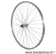 Roue VTC/city 700x28-35 arrière alu moy alu axe plein rl 1v (vendu sans écrou 10x100) marque Vélox - Pièce Vélo