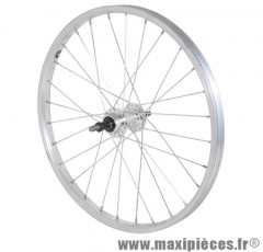 Roue vélo VTT 20 pouces arrière kargo disc vae-e-bike aluminium couleur  noire double paroi moyeu shimano m475 disc 6 trous cassette 10-9-8 vitesses