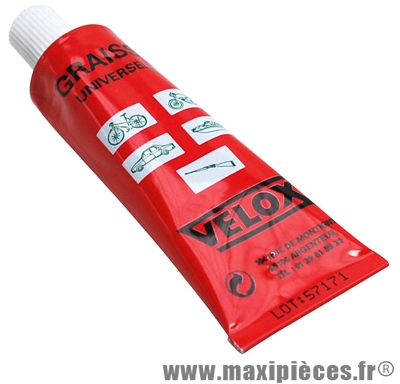 Graisse vélo rose 25g (vendu a l'unité en vrac) marque Vélox - Pièce Vélo