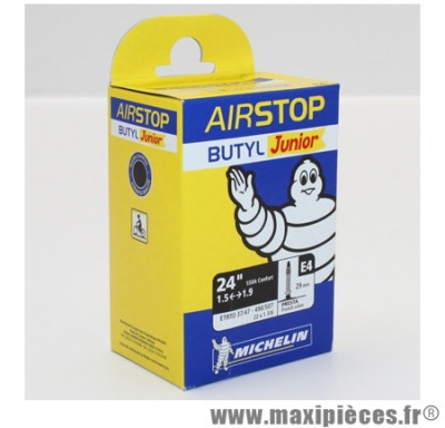 Chambre à air Michelin AirStop Junior 24x1,5 à 1,9 valve Presta E4 29mm 155g