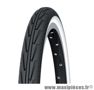 Pneu de vélo city 20x1.75 diabolo city'j blanc/noir tr (47-406) marque Michelin - Pièce Vélo