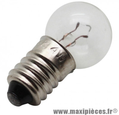 Ampoule/lampe 6 volts 2,4 watts e10 g14 (lampe vélo feu avant) (boite de 10) - Accessoire Vélo Pas Cher