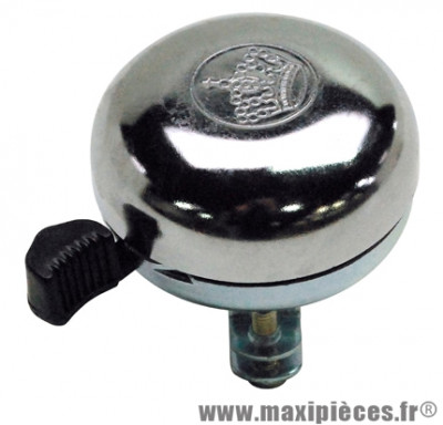 Sonnette timbre acier chrome diamètre 50mm - Accessoire Vélo Pas Cher