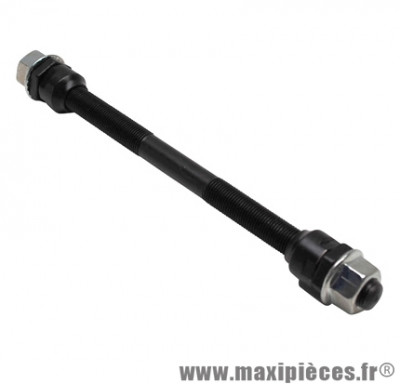 Axe de roue VTT arrière plein diamètre 10mm longueur 175mm complet avec écrous