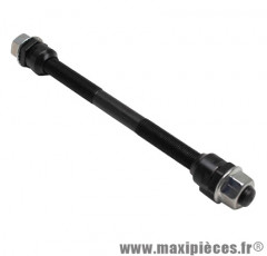 Axe de roue VTT arrière plein diamètre 10mm longueur 175mm complet avec écrous