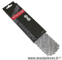 Chaîne de vélo à 7/8 vitesses argent/noir 114 maillons marque Newton - Pièce Vélo