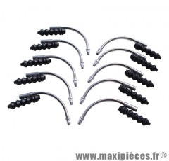 Coude v-brake 90deg avec soufflet (sachet de 10 pièces) - Accessoire Vélo Pas Cher