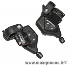 Manette VTT indexe alu rapid push-pull 8v. (paire) - Accessoire Vélo Pas Cher