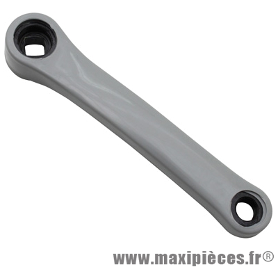 Manivelle gauche 152mm acier plastifie gris *Déstockage !