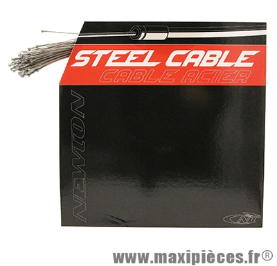 Cable de frein route inox renforce pour shimano et adaptable 1,6mm 1,80m (boite de 100) marque Newton - Pièce Vélo