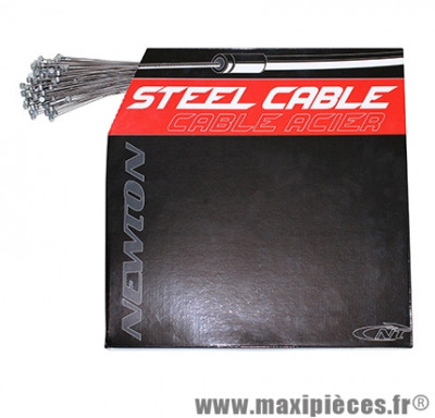 Cable de frein VTT acier 1,6mm 1,80m (boite de 100) marque Newton - Pièce Vélo