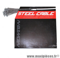 Cable de frein VTT acier 1,6mm 1,80m (boite de 100) marque Newton - Pièce Vélo