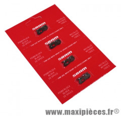 Attaches rapides Power Lock 10 vit. noir (carte de 4 pièces)